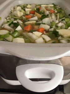 Chunky veggie soup 1