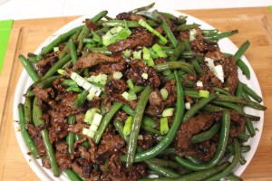 Greens Beans with Beef.